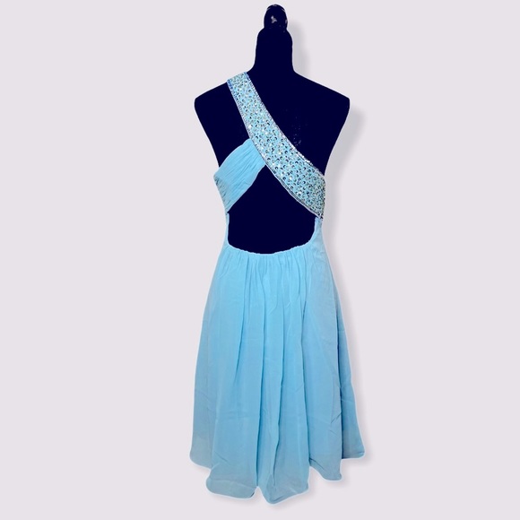NEW Sky Blue Elegant Dress - Picture 6 of 6